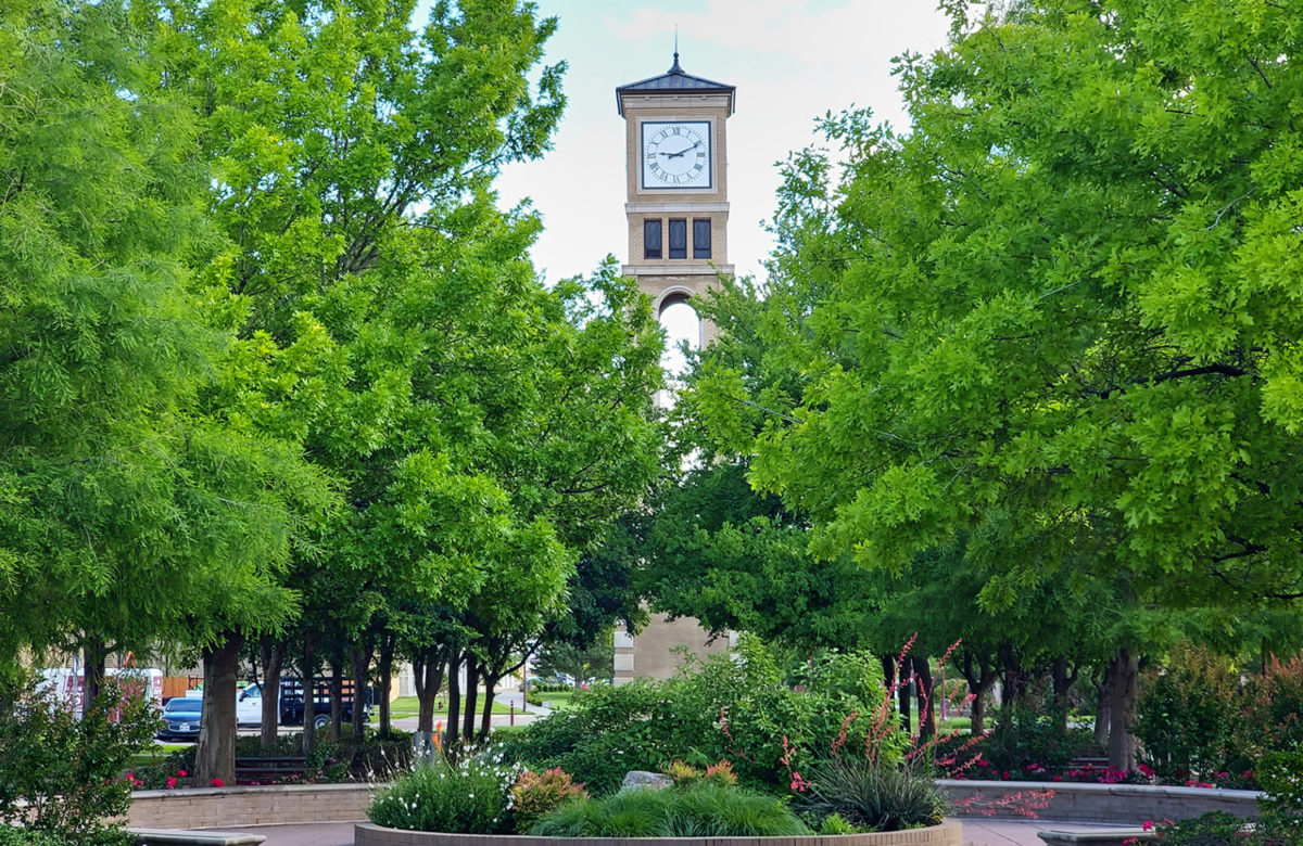 Clock tower at West Texas A&M.