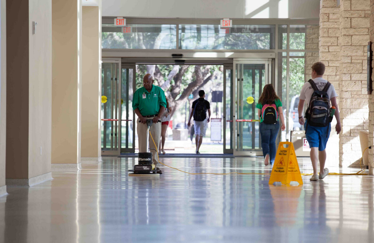 Cleaning College Facility Floors