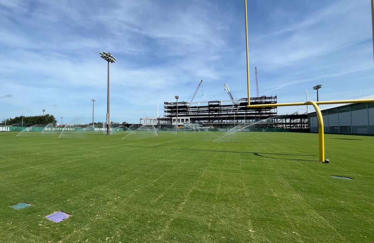 Bulls Football Renovated Practice Field